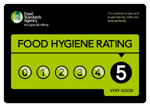 Food Hygiene Rating 5 Star
